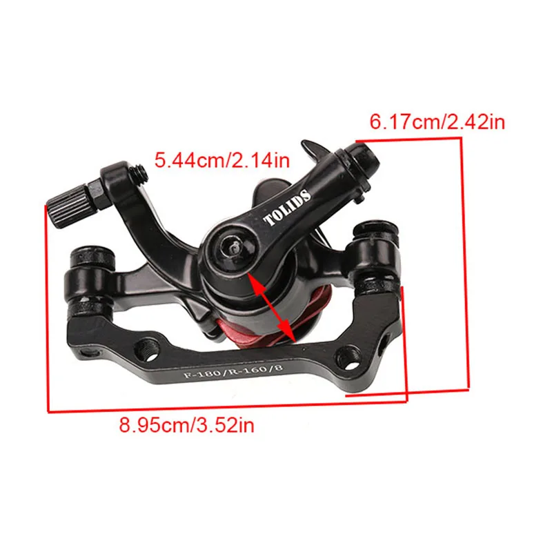 ملحقات فرامل الدراجة الجبلية الكهربائية، فرامل قرصية، فرامل بمشبك فرامل أمامية وخلفية للسيارة الكهربائية #3