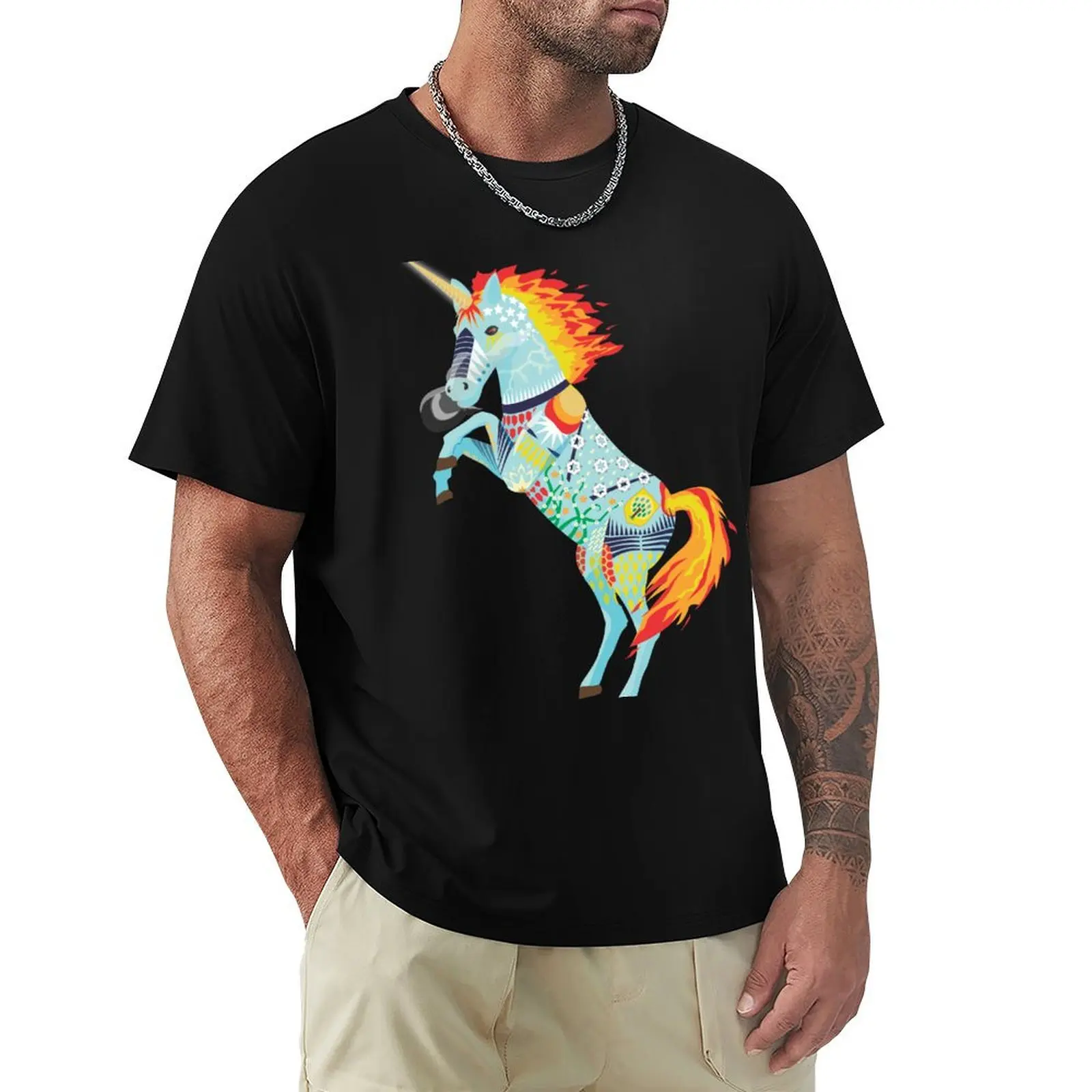 Unicorn Alebrije T-Shirt Casual Fashion Print Tee Top