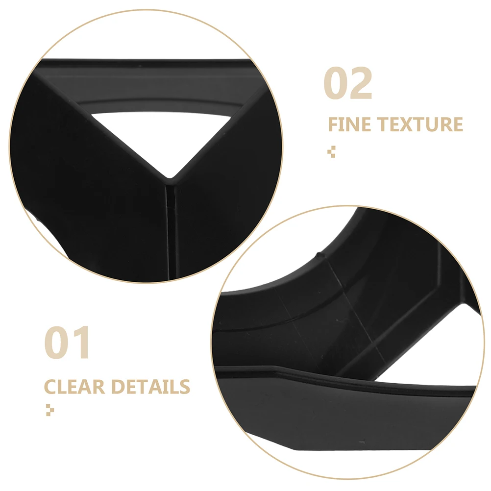 30Pcs Puzzle Cube Holder Mini Plastic Triangle Stand Black for Speed Cube Display Kids Room Office Portable Stable Base