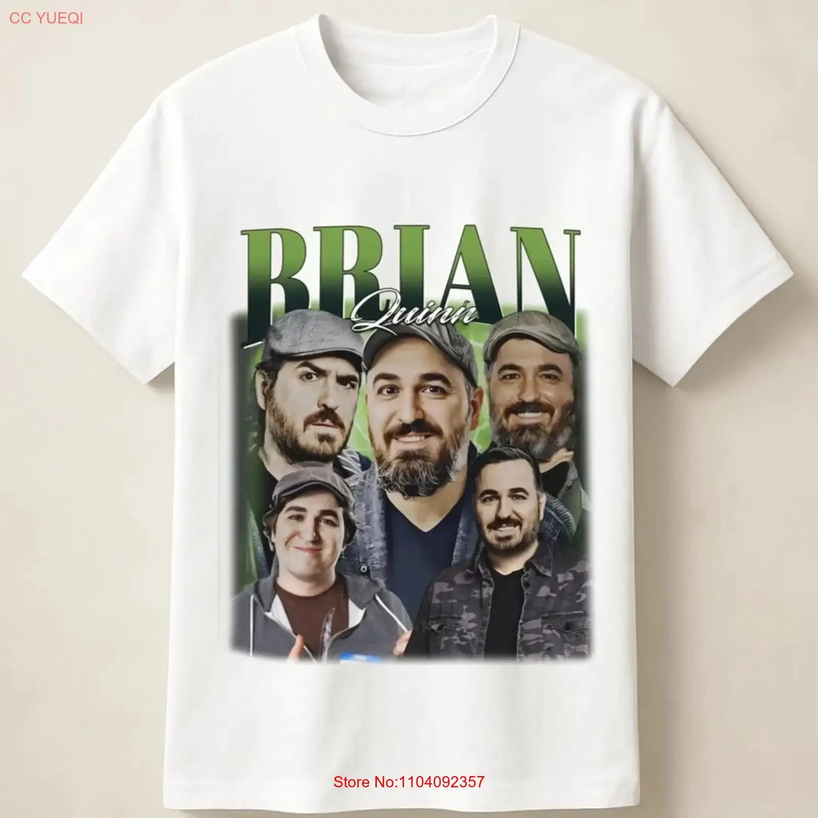 Camiseta de fan de la serie de televisión de comedia Impractical Jokers con diseño de Brian Quinn, estilo vintage, lavada, cómoda, con gráfico, ligeramente unisex, transpirable