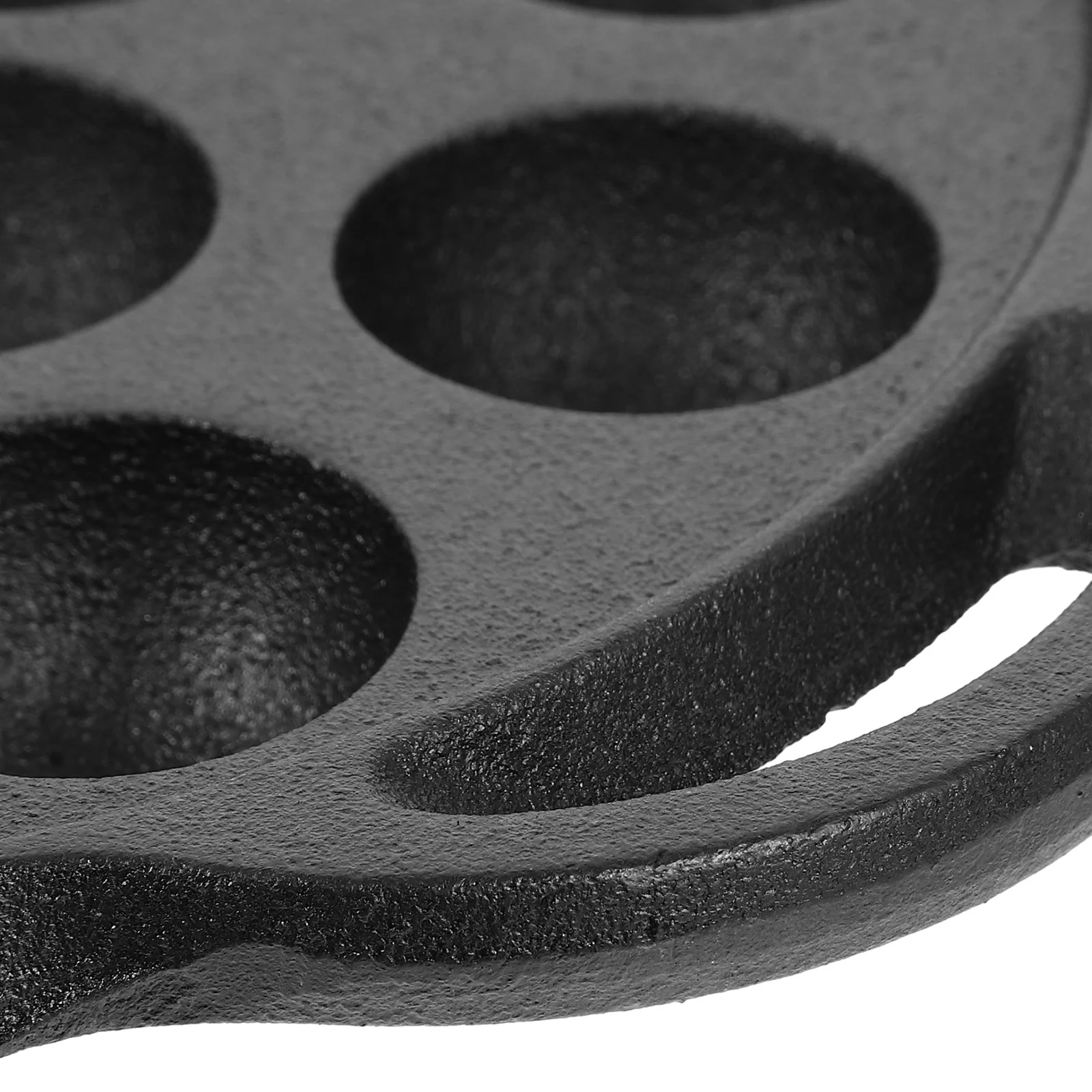 

1pc 15 Holes Black Iron Snail Pan Thickened Frying Pot For Meatballs Multi- Iron Cookware Kitchen Restaurant Use