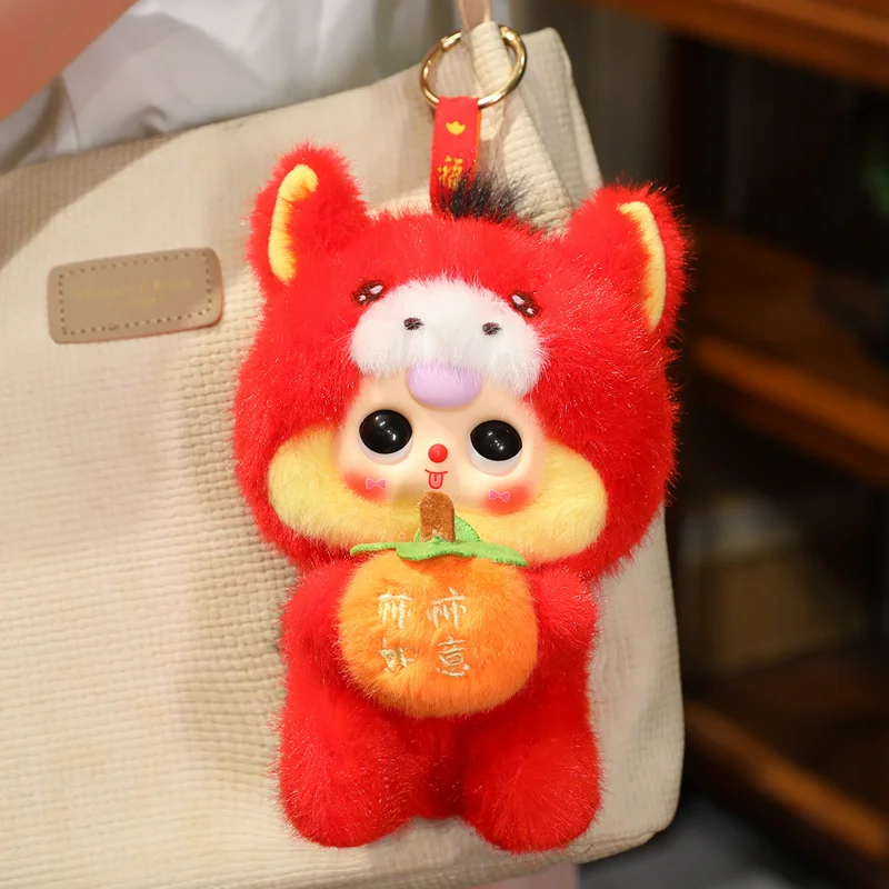 17/21 سنتيمتر Kawaii أفخم دمية بدوره لطيف الأحمر الحصان الطفل لينة محشوة الحيوانات الخيول فستان الدمى للأطفال الفتيات الهدايا التميمة ديكور #6