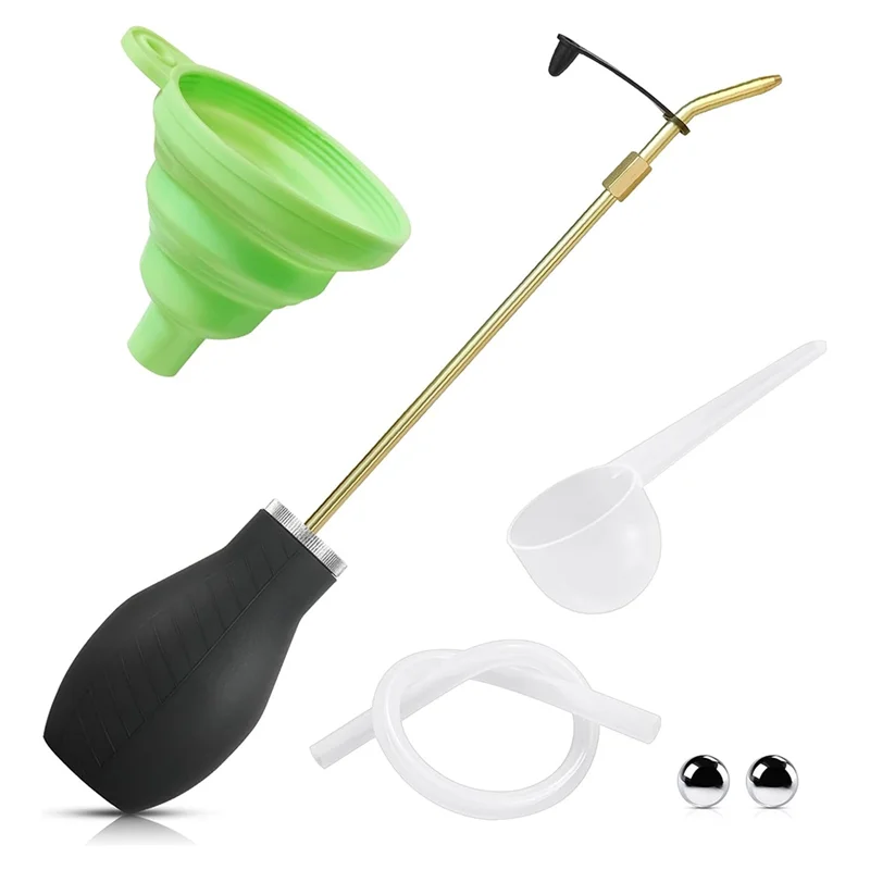 

ABBO-Earth Duster 12Oz Powder Applicator With Long & Short Nozzles Easy-To-Use Insect Duster For Home, Garden