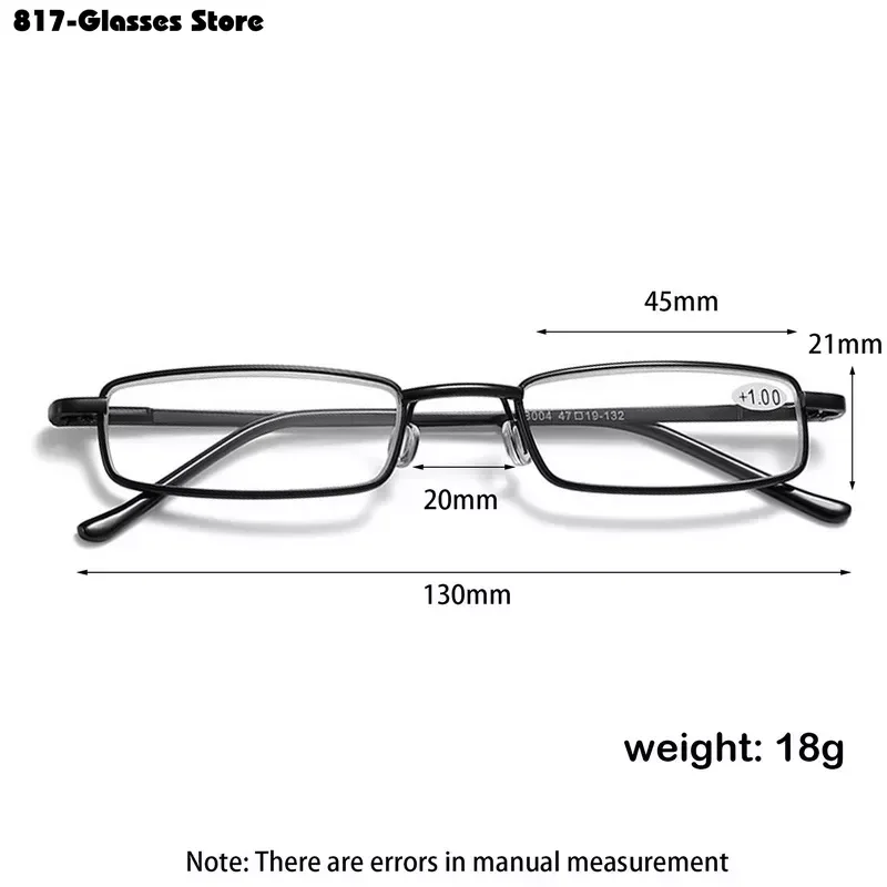 Mini-Lesebrille mit Stift box elegante tragbare Metallrahmen ultra dünne Männer Frauen Presbyopie Brillen