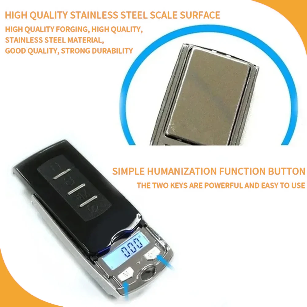 Mini Electronic Scale High Precision LCD Pocket Digital Scale for Jewelry Balance Gram For Kitchen Scale 200G-0.01G