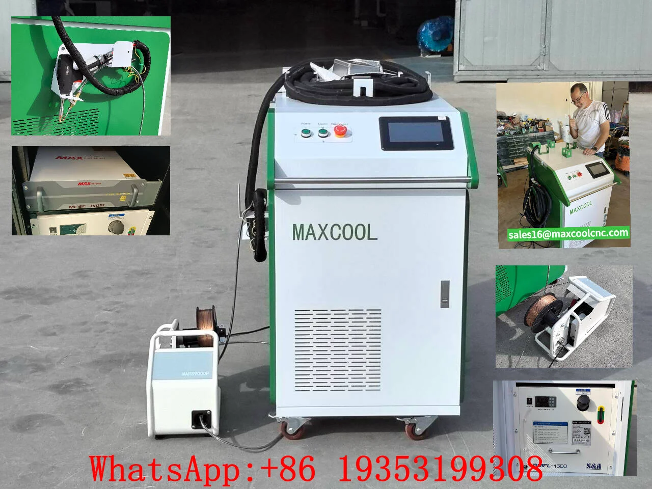 

3 in 1 1000W 1500W 2000W 3000W Metal Welder Fiber Laser Welding Cutting Cleaning Machine