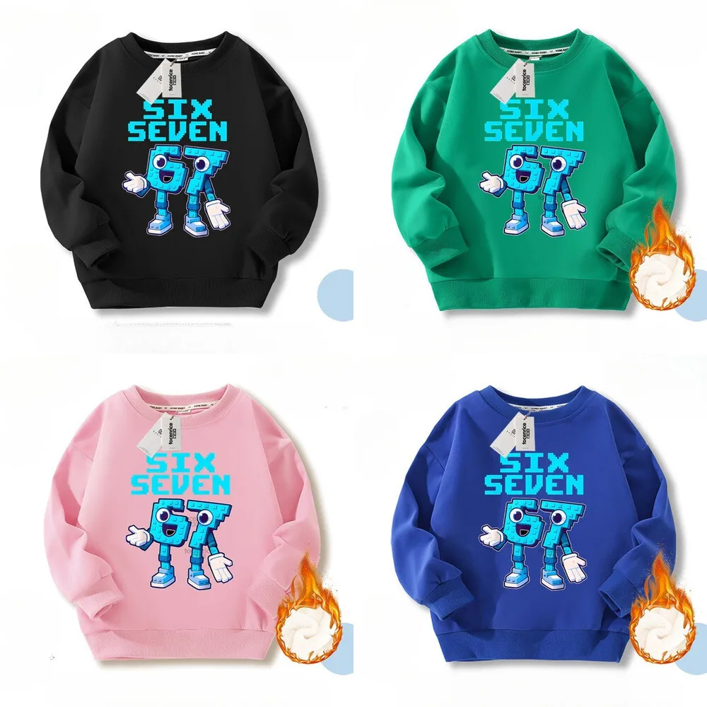 

Steal A Brainrot Hoodies Number 67 Children's Autumn Winter Sweatshirt Boys And Girls Pure Cotton Steal A Brainrot Pullover Top