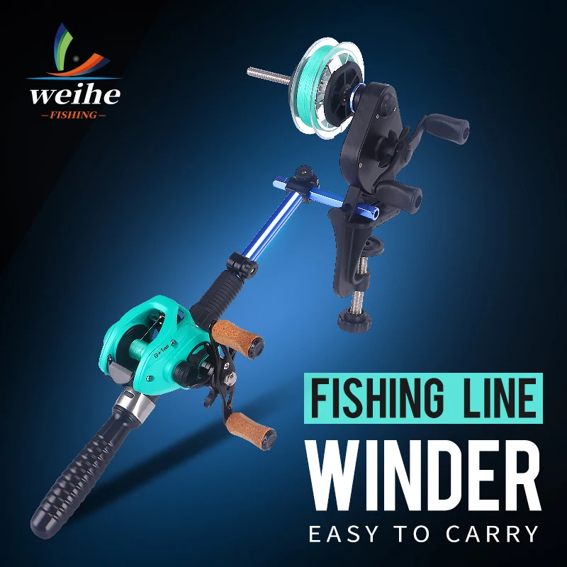 WEIHE  1pcs   Dual Spool Line Winder For Fishing Reels  Bait Reel