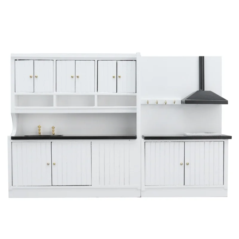 

Doll House Kitchen Fine Workmanship Miniature Model Cute Appearance Fashion Wooden Doll Furniture