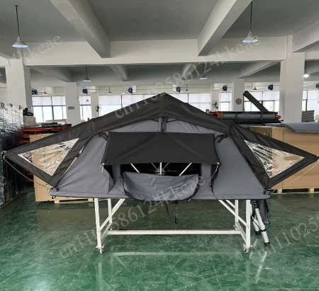 Hard Cover Roof Top Tent Portable for 4x4 Offroad, Fast Opening Camping Shelter with Easy Installation for Van and SUV