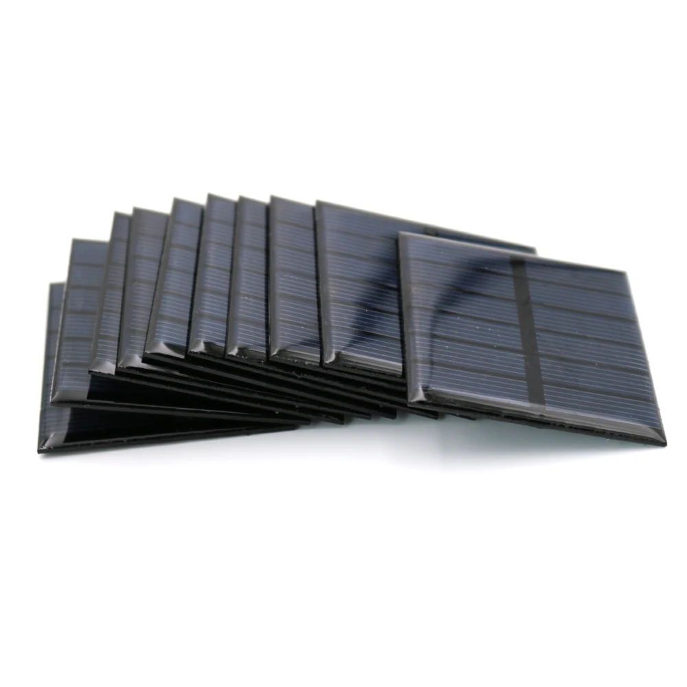 10 sztuk DIY Panel słoneczny 100 120 150 250 300 350 435 500 mA Panel słoneczny 1V 1.5V 2V Mini bateria słoneczna ładowarka do telefonu komórkowego