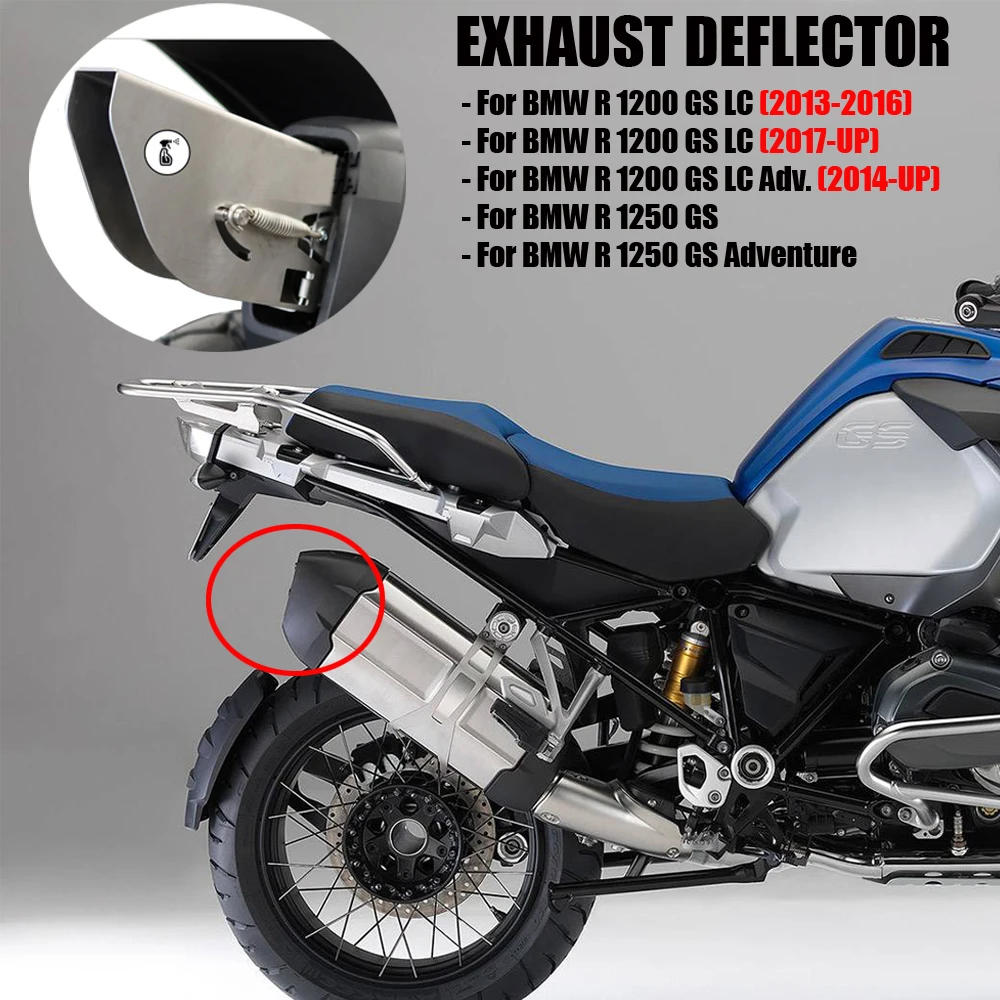 NEW FOR BMW R1250GS ADV R1200GS LC ADV Adventure Motorcycle Exhaust Mufflers Baffles Deflector Stainless Steel