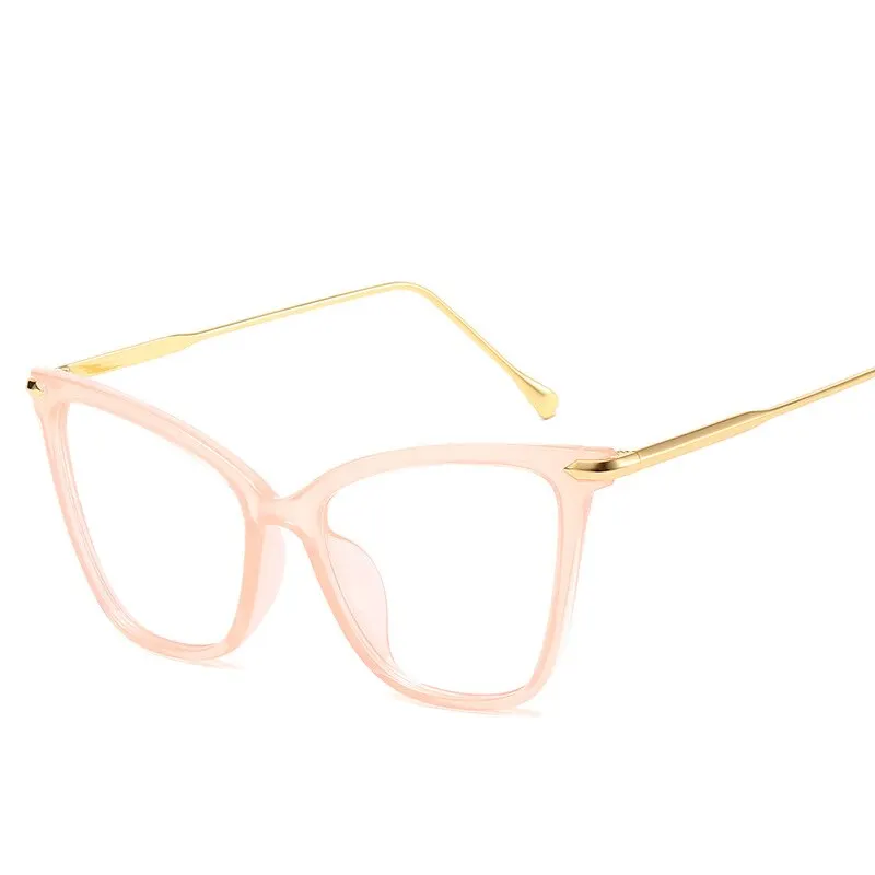 Ladies retro ojo de gato anti luz azul ordenador gafas de lectura y juegos para proteger los ojos