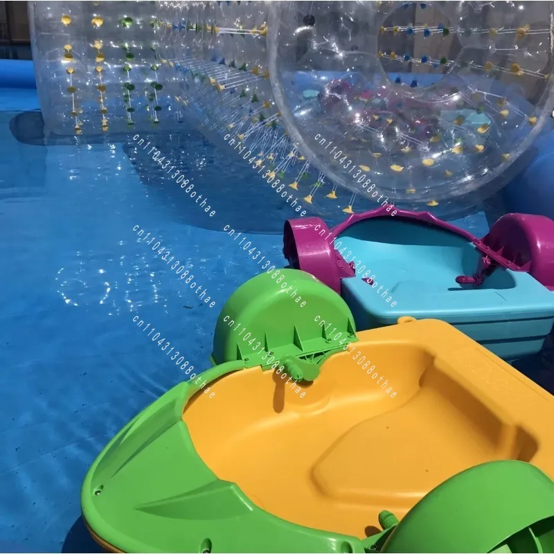 Water Bumper Boat Outdoor Park Pool Hand-Cranked Boat New Hand-Cranked Boat