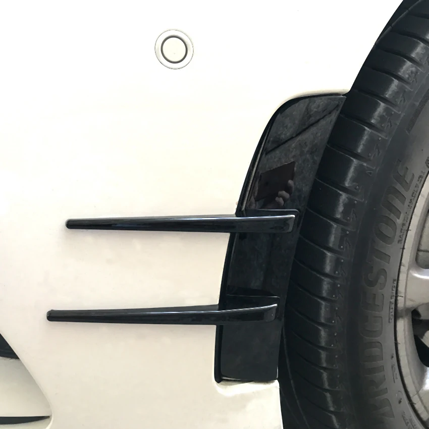 Car Carbon Fiber Front Bumper Spoiler Flank Wind Knife For Mercedes Benz A Class A180 A200 A220 W177