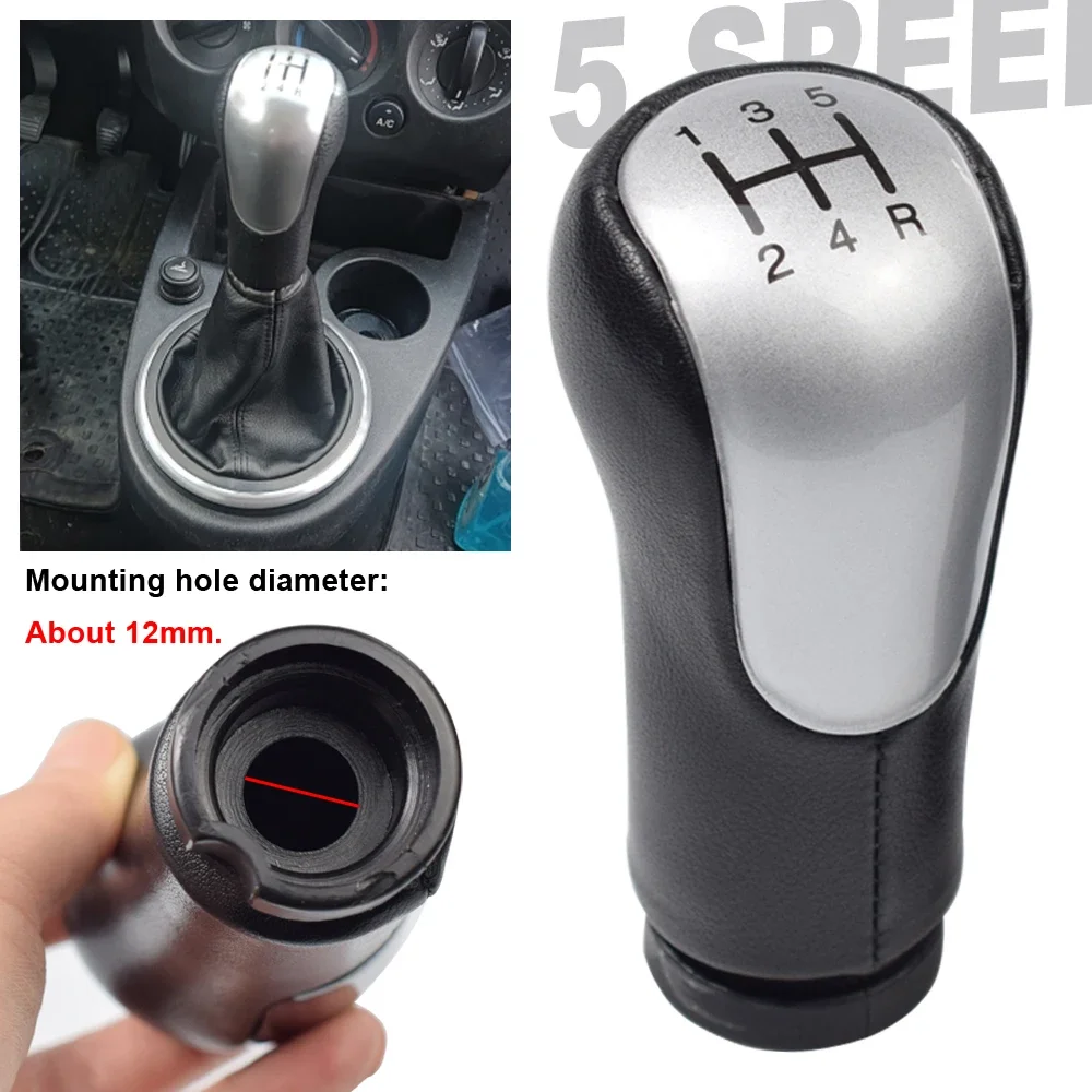 For Ford FIESTA FUSION 2002 2003 2004 2005 2006 2007 2008 MT 5 Speed Car Gear Shift Knob Handle Boot Cover Gaiter Accessories