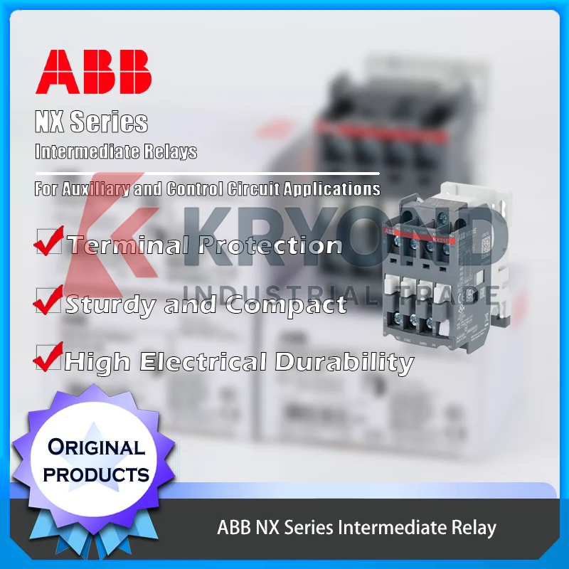 ABB NX Series Relay NX22E NX31E NX40E Contactor Type Auxiliary Relay for Machine Control Automation and Electrical Cabinet