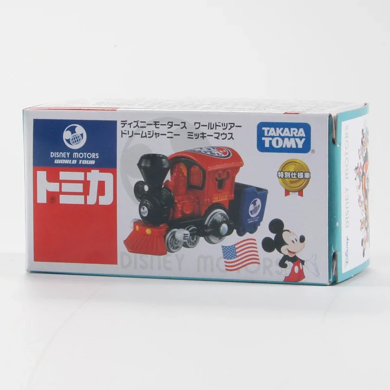 Takara Tomy-Tomica Mickey Sonho Viagem Mini Modelo de Carro de Liga Fundido, Premium Disney, Trem a vapor, Brinquedos infantis, Presente de Natal