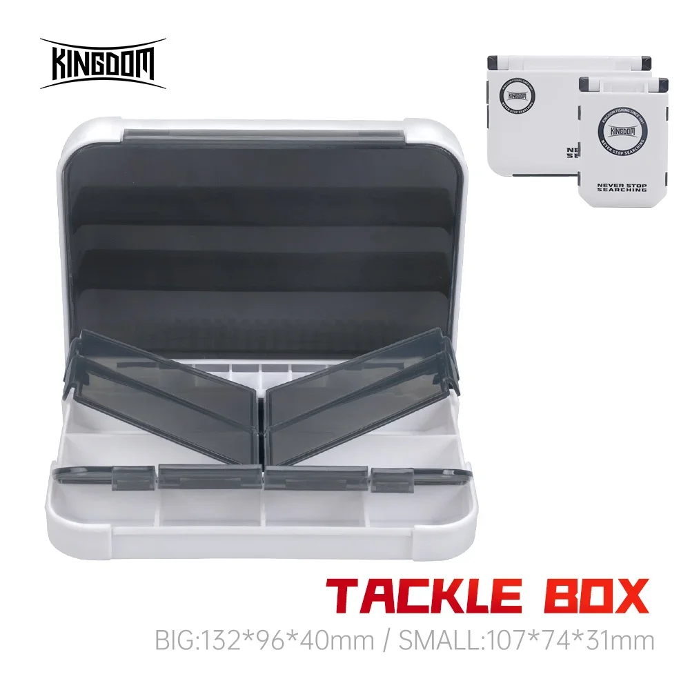 KINGDOM-Fishing Tackle Box, Mini Storage Case, Flying Fishing Tackle Box,  Bait Storage Box, Fishing Accessories