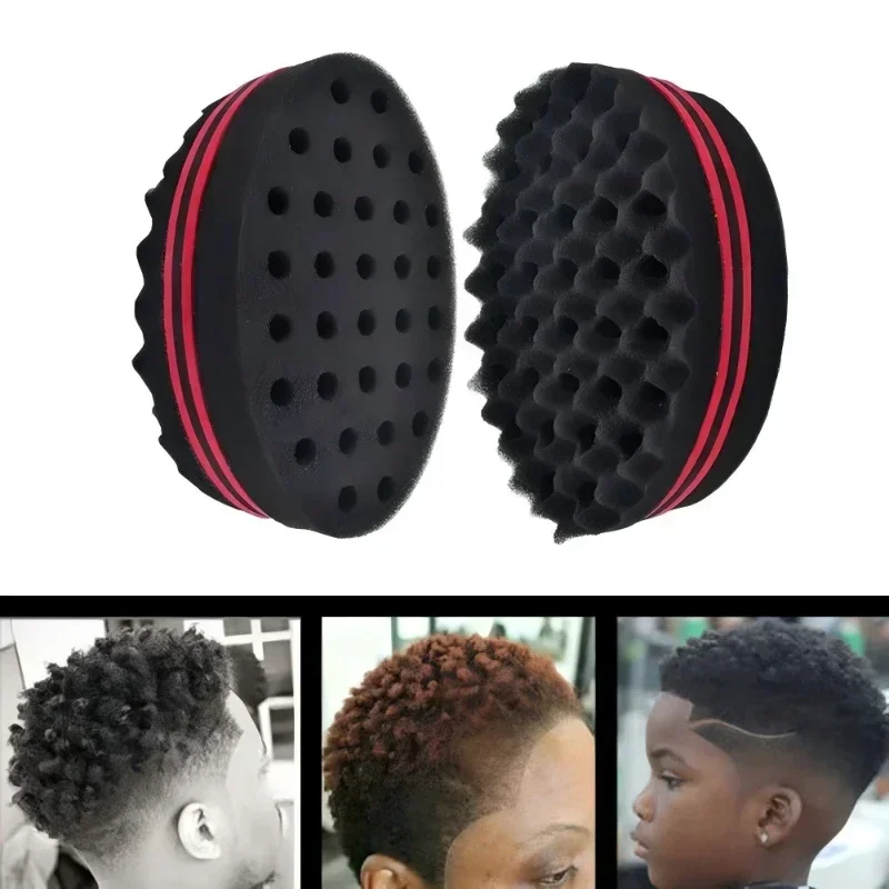 NEW Nonslip Rubber Curling Brush Sponge Glove Afro Natural Coil Wave Hair Brush Twist Styling Comb Salon Curly Hairdressing Tool view 6