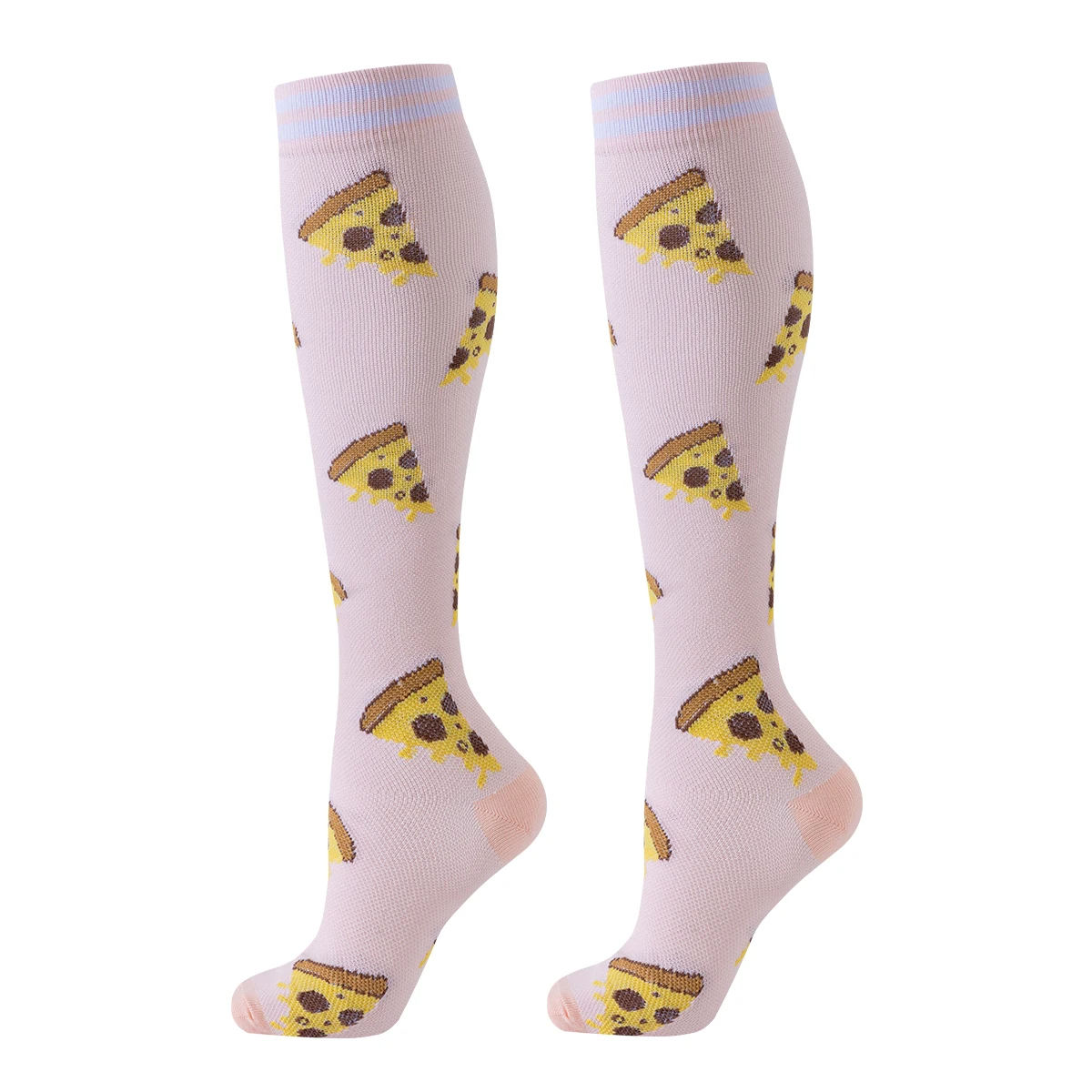 6 Pairs Food Biscuit Hamburger Compression Socks Nurse Compression Socks Sport Ladies Lady Women Running