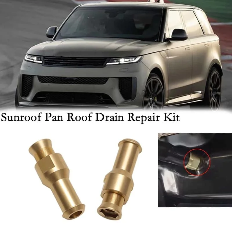 

2pcs Brass Sunroof Pan Drainage Roof Drain Repair Kit For Land Rover L405 2005 2006-2012/ L494 2013 2014 2015 2016 2017