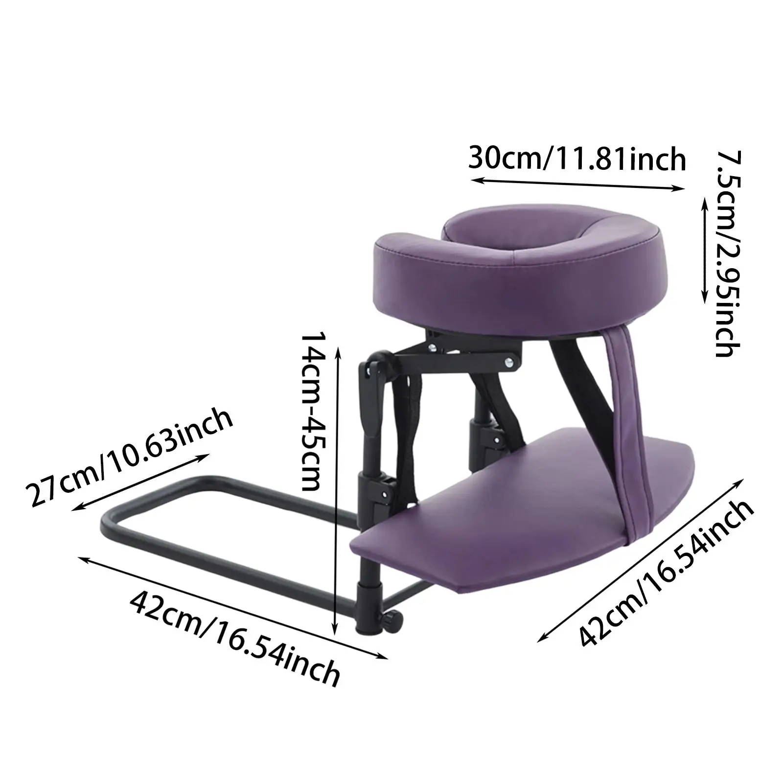 Headrest for Bed Face Cradle with Storage Bag, Face Pillow Cradle Support, Multi Function for Office SPA