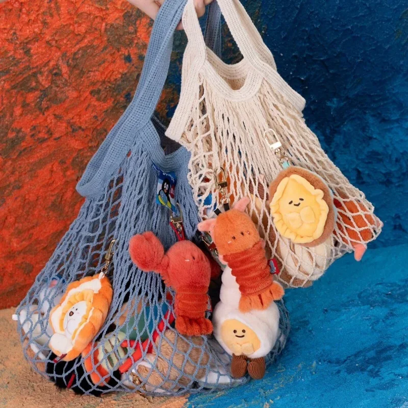 海洋動物のペンダント、シーフードマーケット、海のぬいぐるみ、水生動物の表情キーホルダー、クリエイティブな人形、男の子と女の子へのギフト