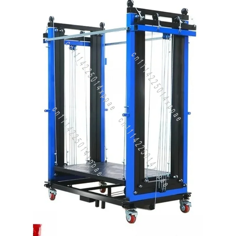 For Construction Home Renovation 2-7m Foldable Mobile Electric Lifting Frame Auto Height Adjust Work Platform