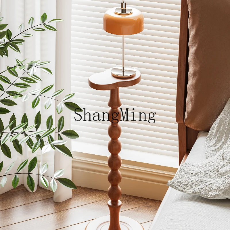 Mesa de centro SM Wind Gourd, mesa lateral para quarto, sala de estar, mesa redonda móvel, pequena mesa lateral