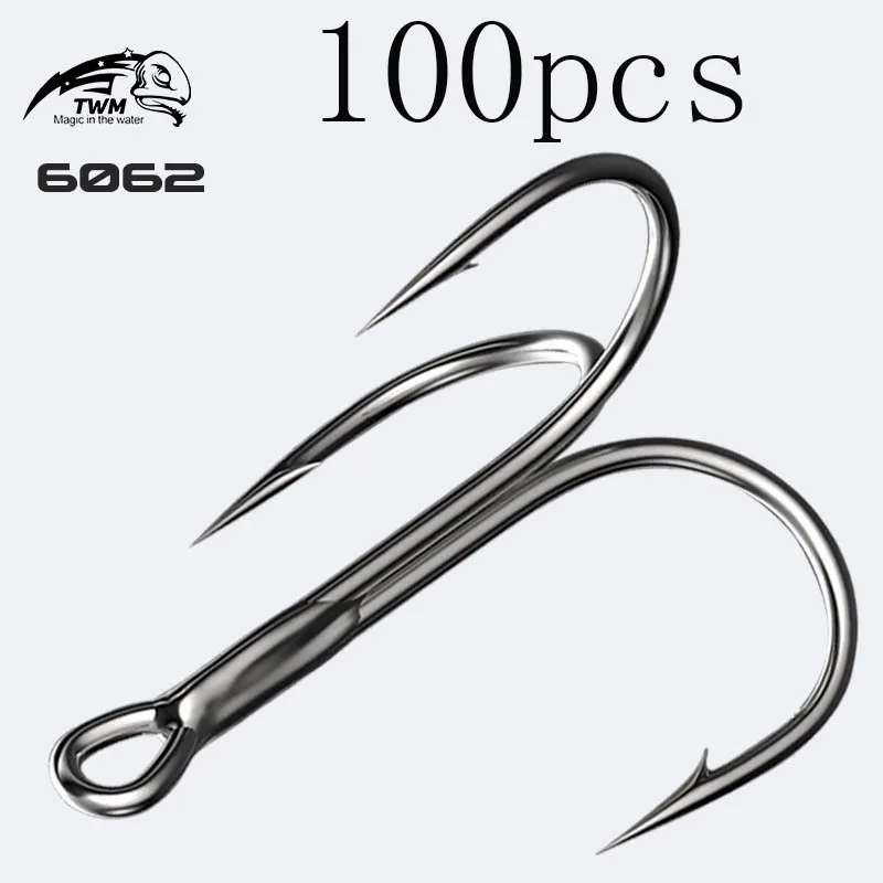 100 шт. BBK 6062 тройной крючок, держатель для приманки, крючок для окуня, держатель для приманки, набор кривошипных крючков для завязывания мушек, игла для морской воды, рыболовный крючок 100 шт. BBK 6062 тройной крючок, держатель для приманки, крючок для окуня, держатель для приманки, набор кривошипных крючков для завязывания мушек, игла для морской воды, рыболовный крючок