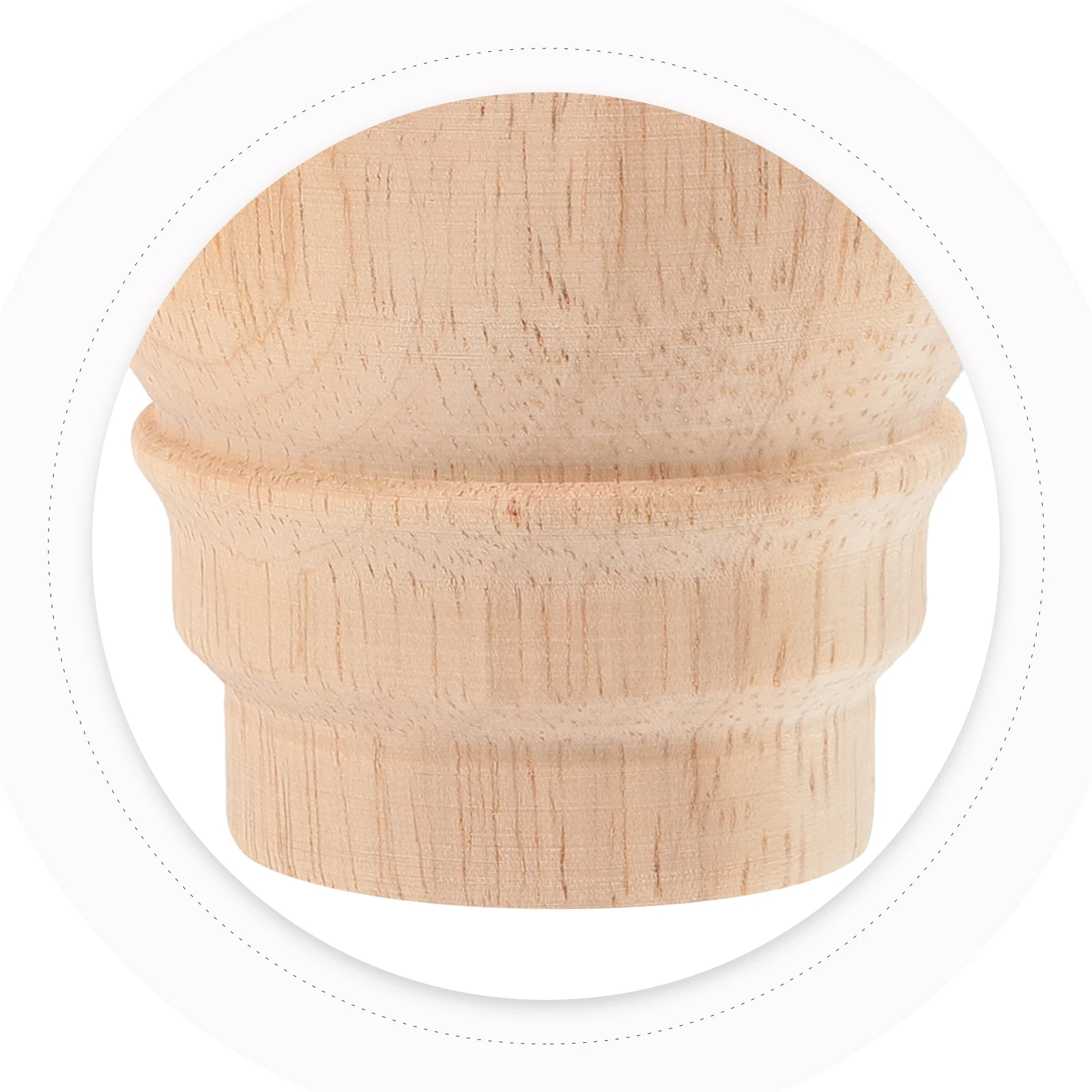 

Solid Wood 8x8cm Round Feet for Sofa Cabinet Bed Frame Durable Wooden Legs Bun Feet Furniture Legs Replacement