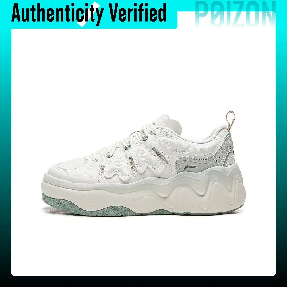 Li Ning Cheese 3.0 Breathable Low top Skateboard Shoes Women's Ivory AGCW072-2