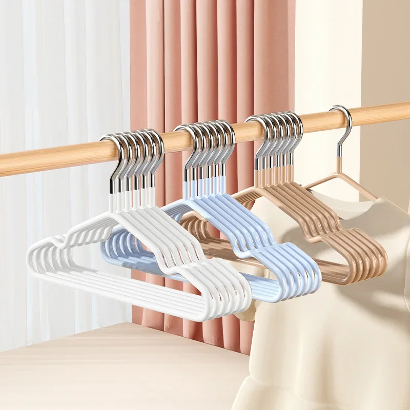 10pcs Kids Clothes Hanger Racks Closet Storage Hanger Non-slip Traceless Windproof Children Coats Hanger Baby Clothing Organizer