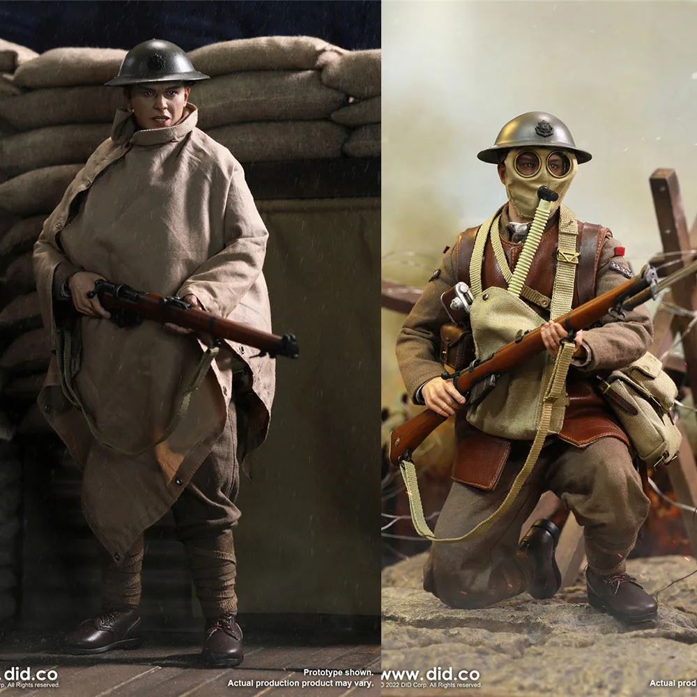 

DID B11013 1/6 Scale Collectible Male Solider WWI British Infantry Tom Action Figure Model for Fans Gifts In Stock