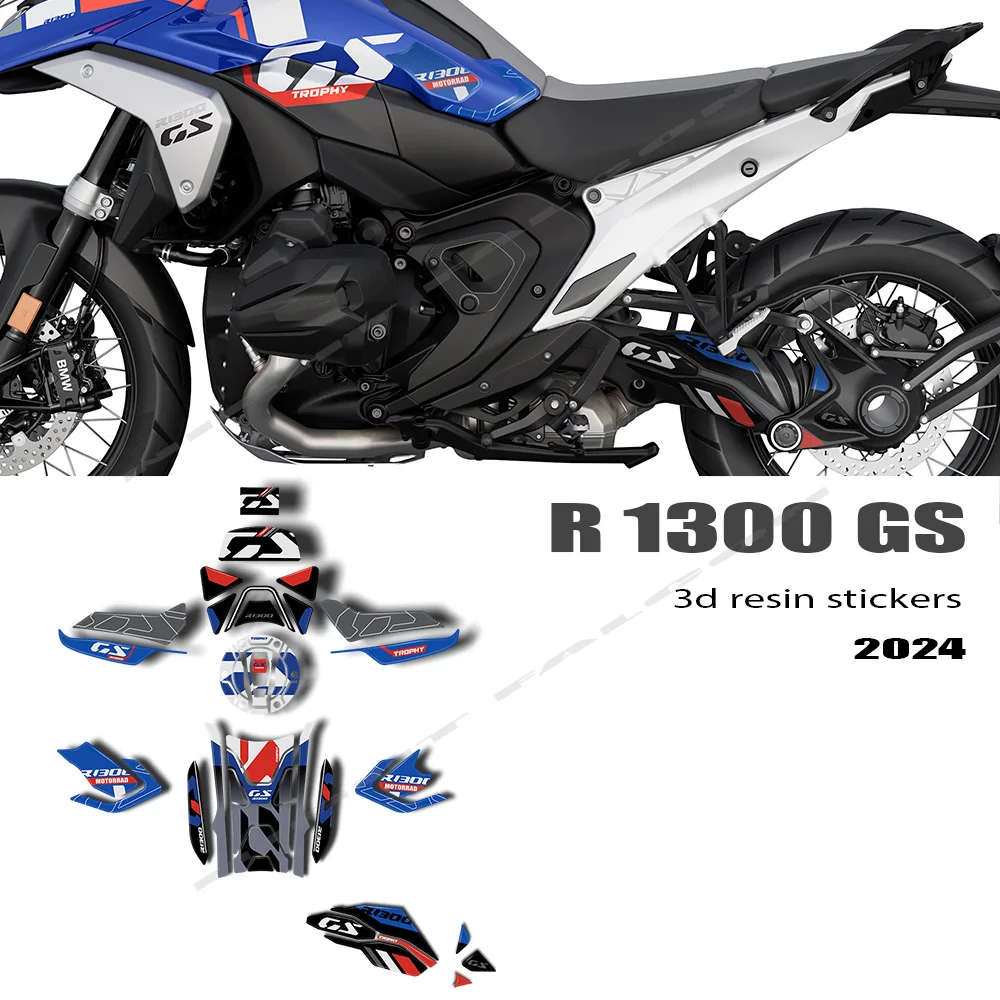 

2023 2024 3D Epoxy Resin Sticker Protection Kit Motorcycle Accessories Complete 3D Sticker Kit for R1300GS R 1300 GS