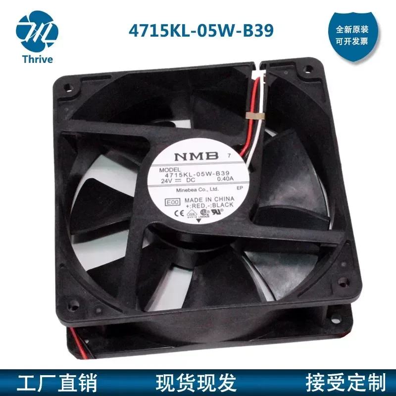 for NMB 4715KL-05W-B39 B30 New Original 24V 12038 0.40A Cooling Fan for Fanuc System