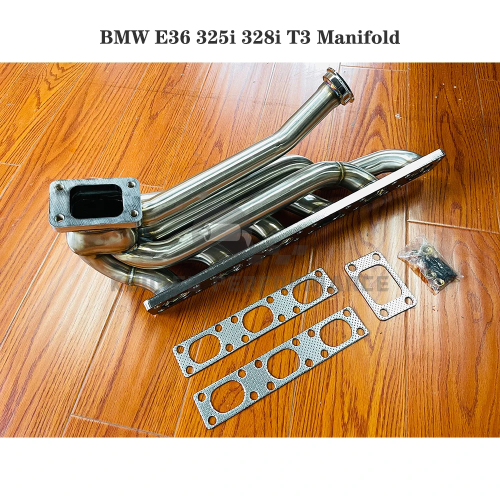 

KUNGFU PERFORMANCE SS304 Top Mount T3 Exhaust E36 Manifold For B M W 325I 328I 1992-1998