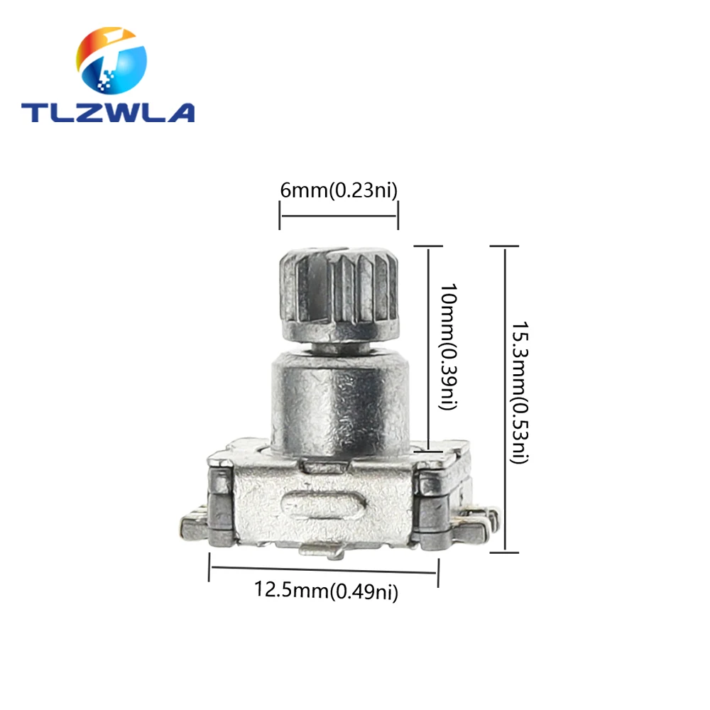 5PCS Rotary Encoder Switch EC11 With Push Switch 5Pin SMD Type Handle Length 10MM Plum Shaft