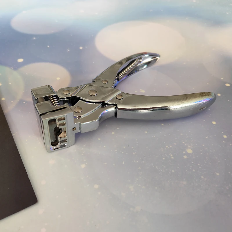 

1 шт., дырокол из нержавеющей стали с Т-образным пазом, машина для резки металлических бирок, ручной инструмент для изготовления карточек для домашнего офиса