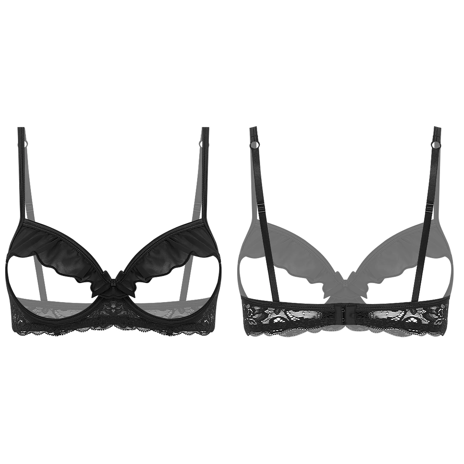 

Женское кружевное белье Sissy: бюстгальтер с открытыми чашками, на косточках, с рюшами, пуш-ап, для эротических свиданий и ночного белья для пар