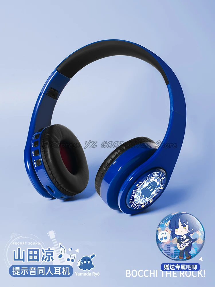 Game Yamada Ryo Mounted Bluetooth Earphones BOCCHI THE ROCK Cosplay Wireless Earbuds 5.3 HD for Android Gifts