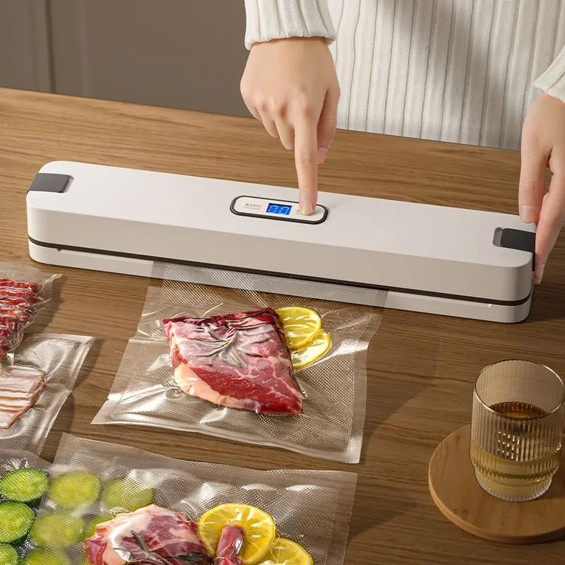 Automatic Food Vacuum Sealer, Household Vacuum Sealing, Packaging Machine, 10PCs Package Bags, 220V