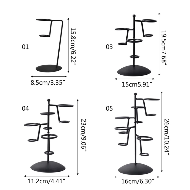 Iron Ice Cream Cone Holder Ice Cream Stands Ice Cream Rack with Base Display