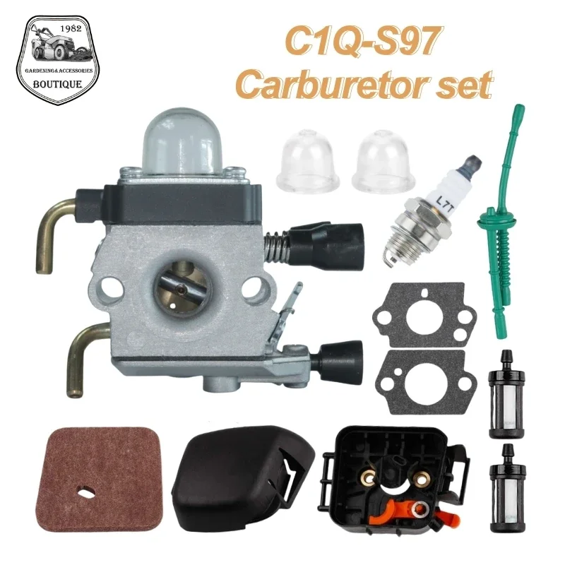 FS45 FS55 Carburetor for S TIHL FS38 FS45 FS46 FS55 KM55 HL45 FS45L FS45C FS46C FS55C FS55R C1Q-S97 Lawn Mower Weeder CARB