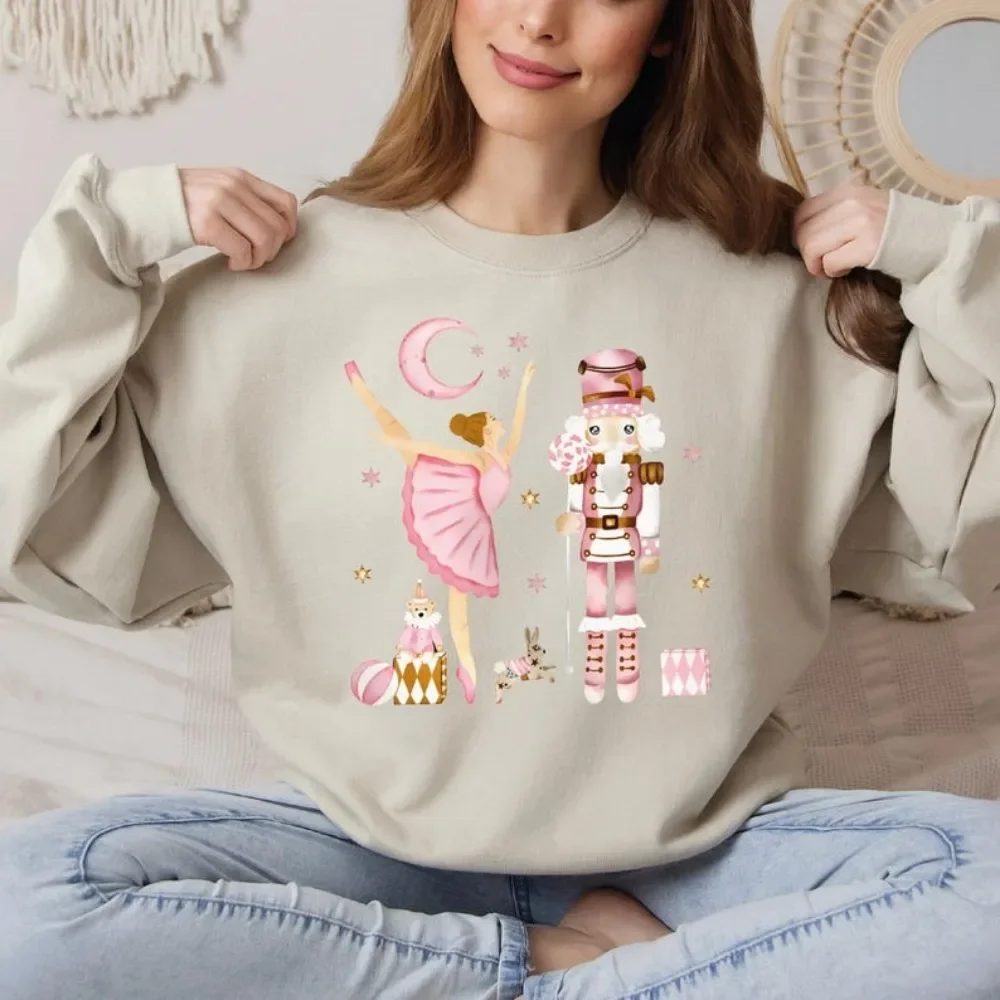 Nutcracker Ballet Women Sweatshirt Hoodie Nutcracker Pullovers Christmas Nutcracker Men Long Seleeve Hooded Christmas Sweatshirt