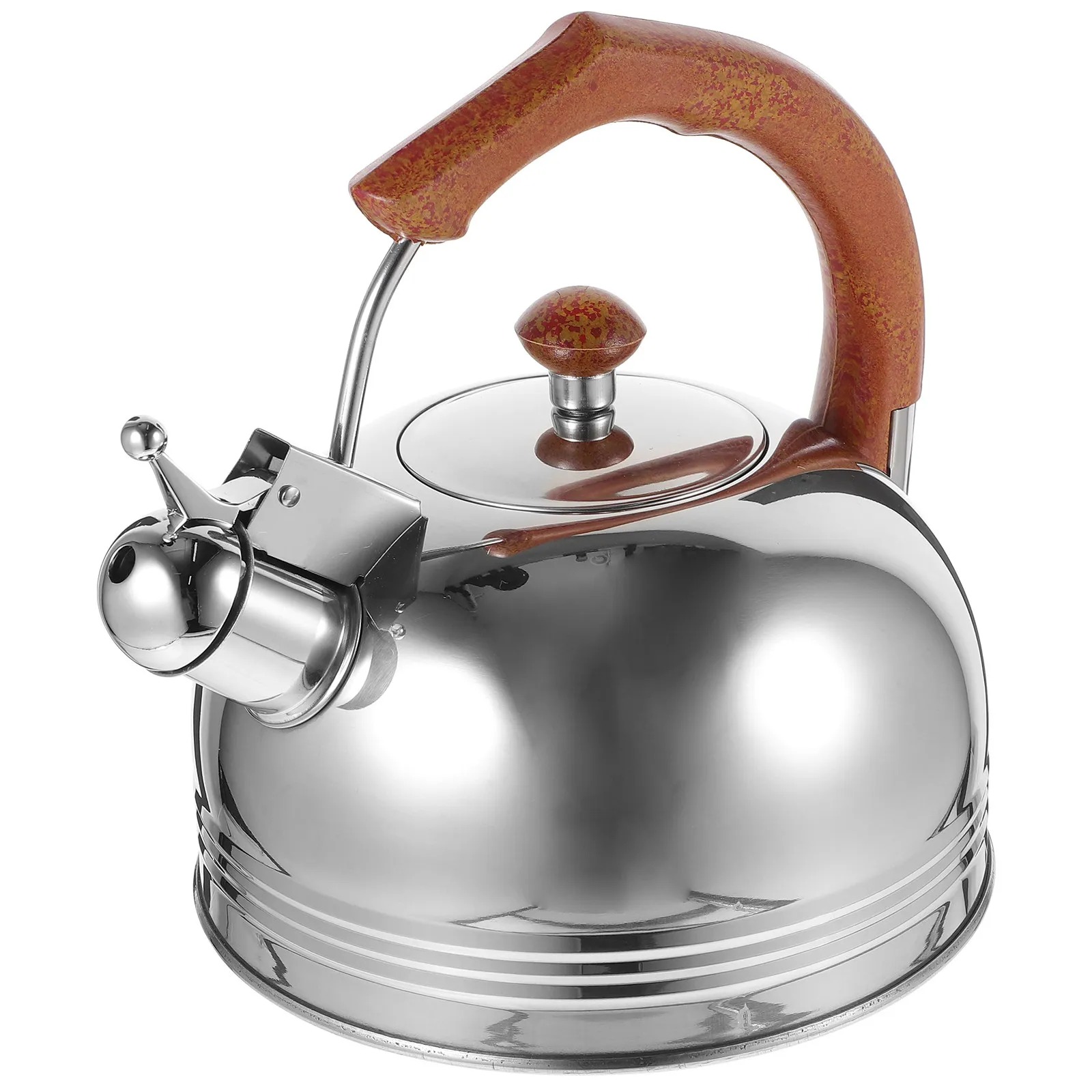

Whistling Stainless Steel Tea Kettle Large Capacity Stove Top Pot Safe Boiling Water Kettle for Kitchen Restaurant Hotel