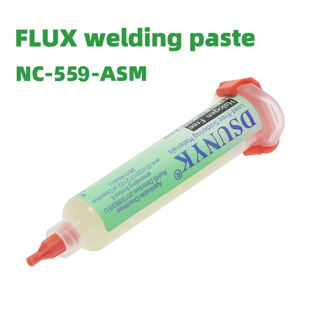 Nc-559-asm Flux Bga Balls,Liquid Solder for Soldering Syringe Solder Paste 10ml Flux for Soldering No Cleaning Welding Tools