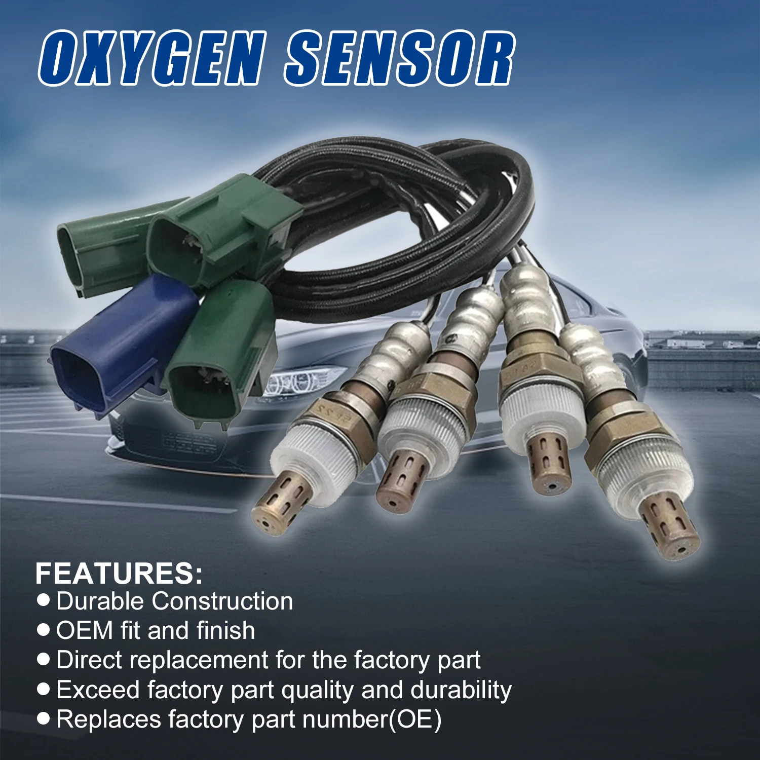 New Upstream&Downstream Oxygen O2 Sensor 234-4308 234-4309 234-4301 For Nissan 350Z 3.5L 2003 2004 Infiniti FX35 G35 3.5L 2003