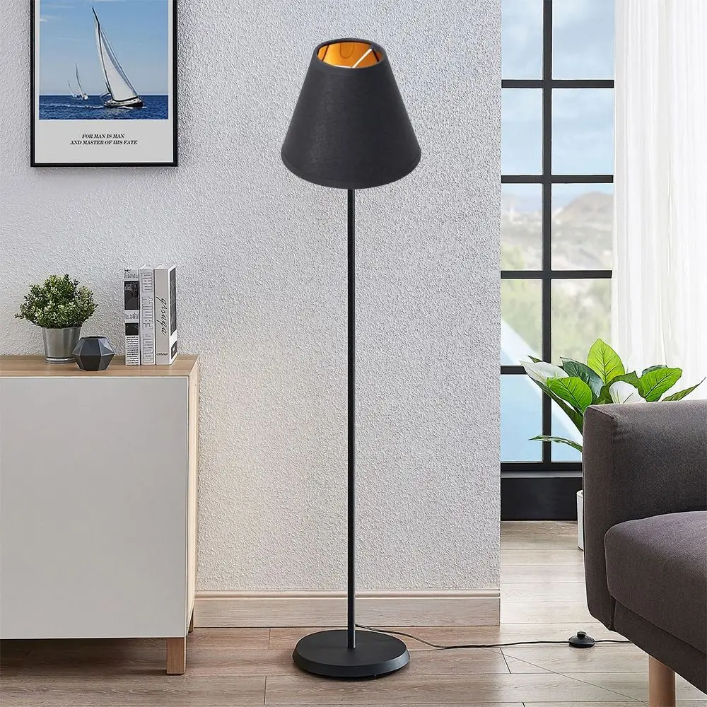 Nordic Style Lamp Covers Accessories Fabric Black Lighting Fixtures Metal Cloth Lampshade Home Decoration